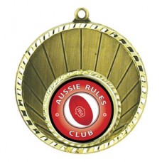 AFL Aussie Rules Medals 1068OG - 50mm Also Silver & Bronze