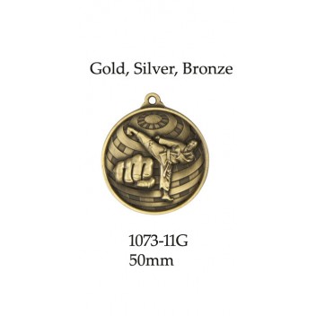 Martial Arts Medals 1073-11G, - 50mm