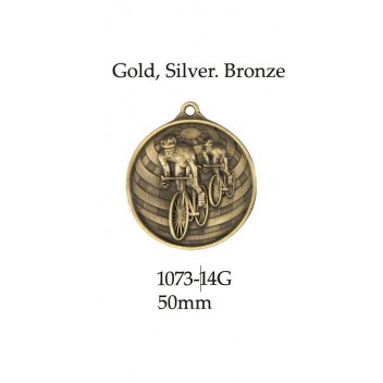 Cycling Medal 1073-14G - 50mm