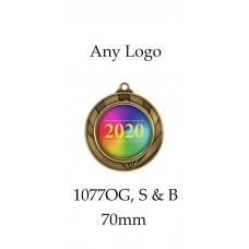 Medals Any Logo 1077OG, S or B - 50mm Centre