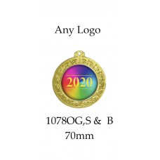 Medals Any Logo 1078OG, S or B - 50mm Centre