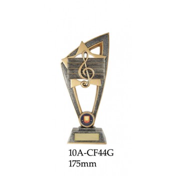 Music Trophies 10A - CF44G - 175mm Also 200mm & 230mm