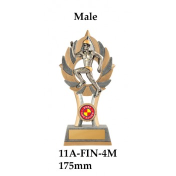 Surf Life Saving Trophies 11A-FIN-4M - 175mm Also 200mm & 230mm