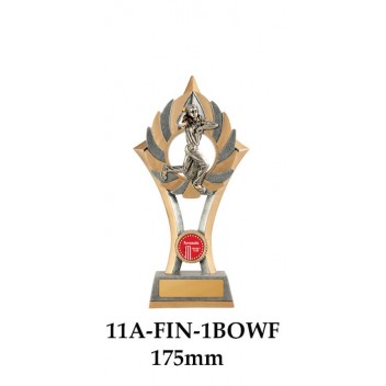 Cricket Trophies Bowler Female 11A-FIN-1BOWF - 175mm Alsp 200mm & 230mm