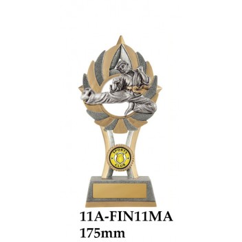 Martial Arts Trophies 11A-FIN11MA - 175mm Also 200mm & 230mm
