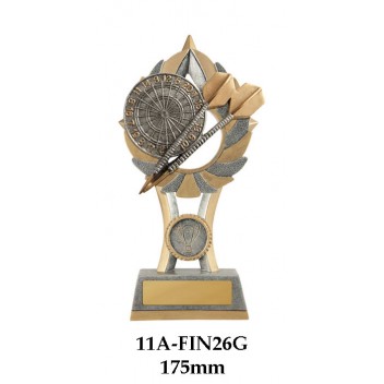 Darts Trophies 11A-FIN26G - 175mm Also 200mm & 230mm