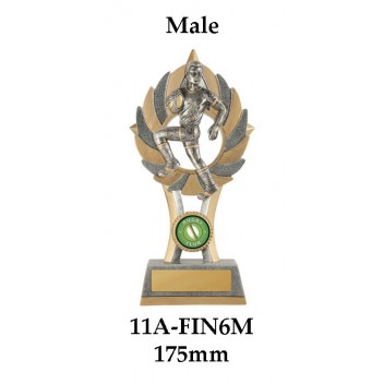 Rugby Trophies 11A-FIN6M - 175mm Also 200mm & 230mm