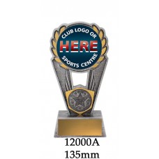 Universal Trophies 12000A - 135mm Also 155mm & 175mm Any Logo
