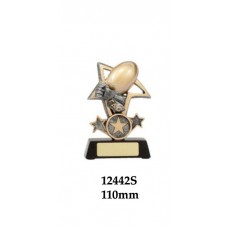 Touch Football Trophies 12442S - 110mm Also 140mm & 155mm
