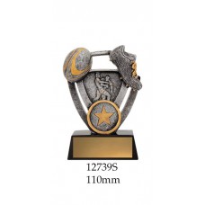 Rugby Trophies 12739S - 110mm Also 130mm & 150mm