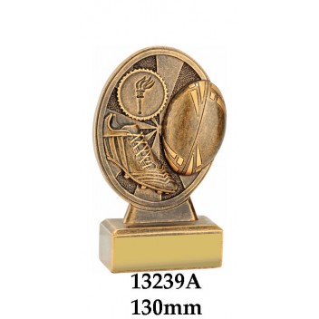 Rugby Trophies 13239A - 130mm Also 155mm