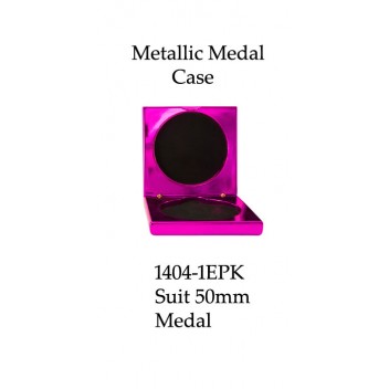 Medals Case Metallic Pink - 1404/1EPK - 92mm x 92mm suit 50mm Medal