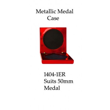 Medals Case Metallic Red - 1404/1ER - 92mm x 92mm suit 50mm Medal