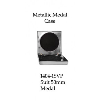 Medals Case Metallic Silver - 1404/1SVP - 92mm x 92mm suit 50mm Medal
