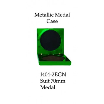 Medals Case Metallic Green - 1404/2EGN - 92mm x 92mm suit 70mm Medal