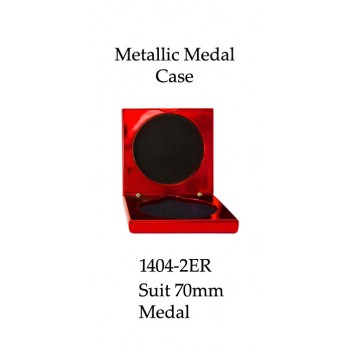 Medals Case Metallic Red - 1404/2ER - 92mm x 92mm suit 70mm Medal