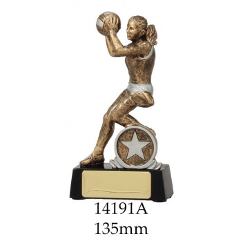 Netball Trophies 14191A - 135mm Also 165mm