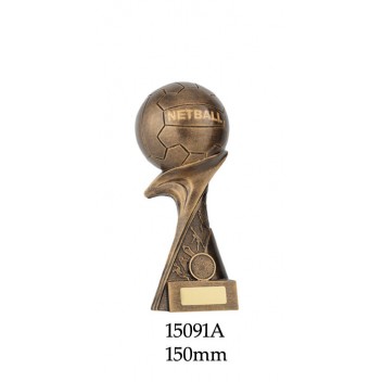 Netball Trophies 15091A - 150mm Also 245mm 225mm 200mm & 180mm