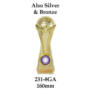 Netball Trophies 231-8GA - 160mm Also 190mm 