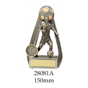 Soccer Trophies Female 28081A - 150mm Also 175mm 200mm & 230mm