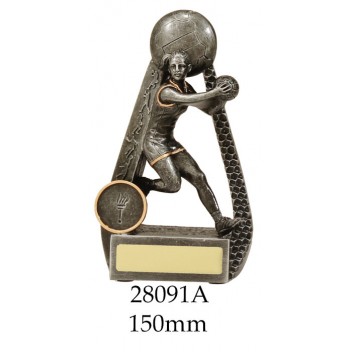 Netball Trophies 28091A - 150mm Also 175mm & 200mm