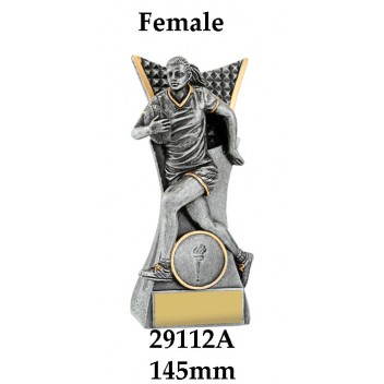 Rugby Trophies Female 29112A - 145mm Also 165mm 185mm 240mm 290mm & 375mm