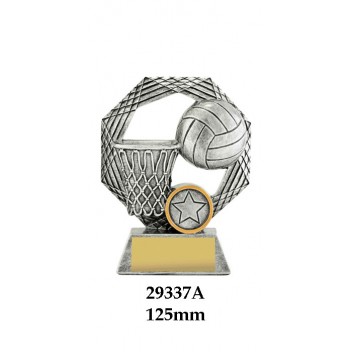 Netball Trophies - 29337A - 125mm Also 150mm & 175mm
