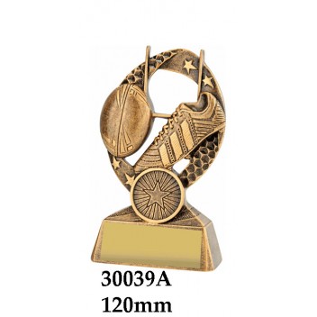 Rugby Trophies 29339A - 125mm Also 150mm & 175mm