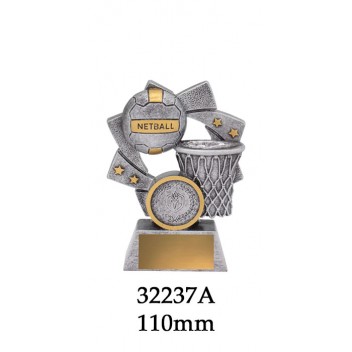 Netball Trophies 32237A - 110mm Also 130mm & 150mm