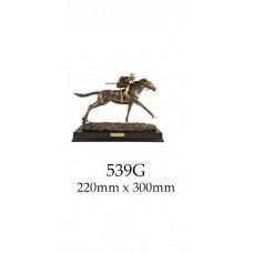 Equestrian Trophies 539G - 220mm H x 300mm W