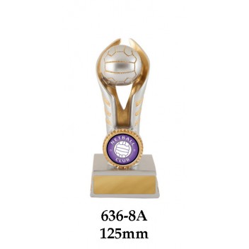 Netball Trophies 636-8A - 125mm Also 150mm 175mm 200mm & 225mm