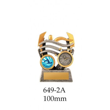 Swimming Trophies 649-2A - 100mm Also 120mm & 140mm