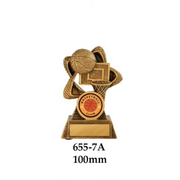 Basketball Trophies 655-7A - 100mm Also 120mm & 140mm