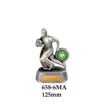 Rugby Trophies 658-6MA - 125mm Also 150mm 175mm 200mm & 275mm