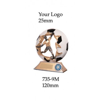 Soccer Trophies Male 731-9MA - 120mm Also 150mm 175mm & 205mm