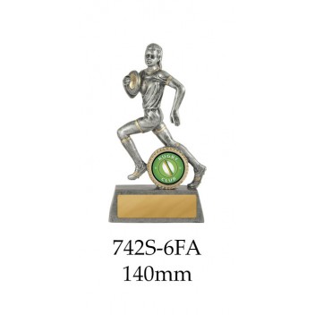 Rugby Trophies 742S-6A - 140mm Also 160mm 200mm 225mm 250mm & 275mm