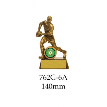 Rugby Trophies 762-6A - 140mm Also 160mm 200mm 225mm 250mm & 275mm