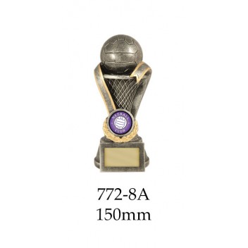 Netball Trophies 772-8A - 150mm Also 175mm & 200mm