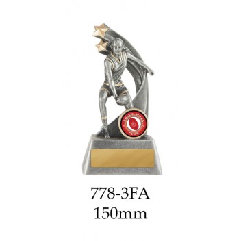 AFL Aussie Rules Female 778-3FA - 150mm Also 175mm 200mm 225mm & 275mm