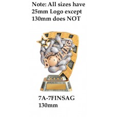 Ten Pin Bowling Trophy 7A-7FIN21G - 130mm Also 150mm 180mm 210mm