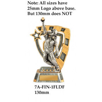 Cricket Trophies Female 7A-FIN-1FLDF - 130mm Also 150mm 180MM & 210mm