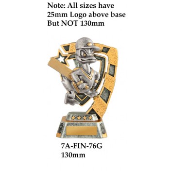 Cricket Trophies Duck 7A-FIN-76G  - 130mm Also 150mm 180mm & 210mm