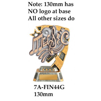Music Trophies 7A-FIN44G - 130mm Also 150mm 180mm & 210mm