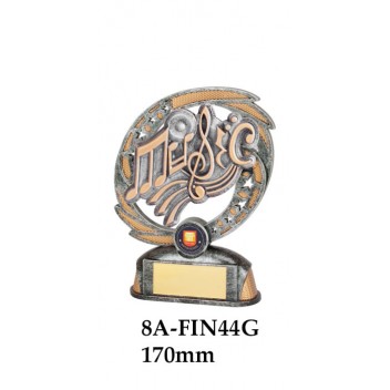 Music Trophies 8A-FIN44G - 170mm Also 190mm