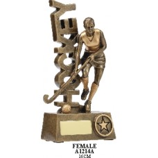 Hockey Trophies Female A1214A - 160mm Also 200mm