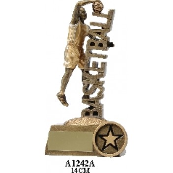 Basketball Trophies Male A1242A - 140mm Also 170mm & 210mm