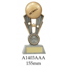 Netball Trophies A1403AAA - 155mm Also 170mm 195mm 220mm & 245mm