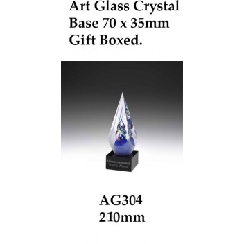Art Glass Trophies AG304 - 210mm