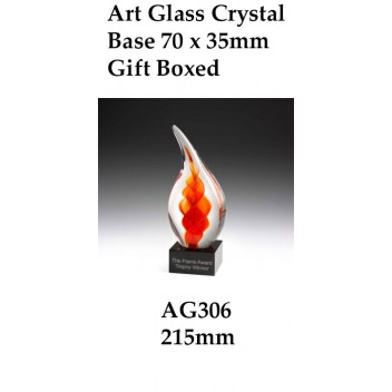 Art Glass Trophies AG306 - 215mm