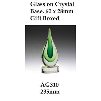 Art Glass Trophies AG310 -235mm